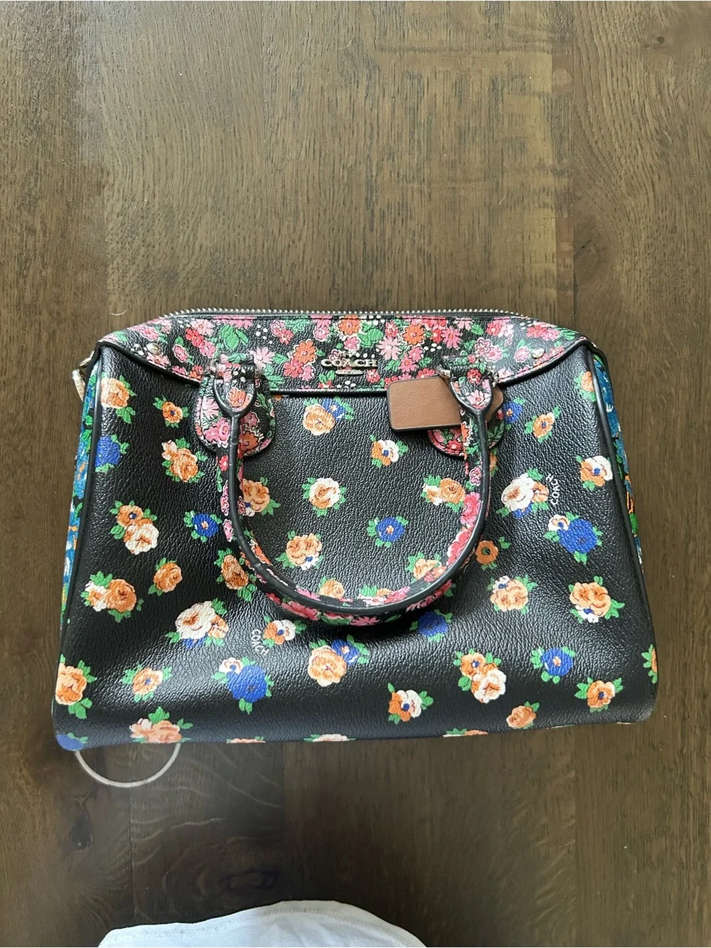Coach mini Bennett satchel in floral print mix coated canvas